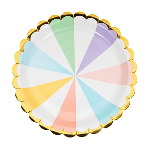 Pastel Celebrations Paper Plates, 8 ct