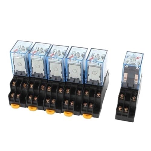 Relais de puissance 8 broches DPDT automatisme industriel rail 35mm bobine 110V