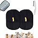 Fellmagnet,Fell Magnet Handschuh,Tierhaarentferner Handschuh,Haarsammel-System – Für Sofa, Auto & Zuhause (2 Handschuhe + Flohkamm)