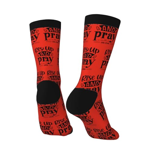 Rise Up And Pray Socks For Men Women Outdoor Sports Running Hiking Wicking Crew Socks4