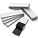 YBWM Heavy Duty Hook and Loop Tape Strips with Adhesive Sticky Back Fastener Pads Double-Side Mounting Tape Industrial Strength Interlocking Tape for Indoor Outdoor (Black, 12Pcs-3.9 x 1.2 Inch)
