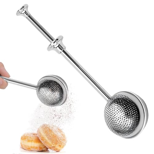 Pulvered Sugar Shaker Duster - Polvo para hornear | Coctelera de pared de azúcar | Pulverizador de polvo de polvo de harina de azúcar - dispensador de polvo - agitador para azúcar en polvo, harina y