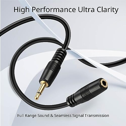 Cable de extensión mono Jack 3.5mm 15 FT miniatura 2