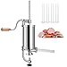 Produktbild GOPLUS Edelstahl Wurstfüller Wurstfüllmaschine manuell Wurstmaschine Wurstpress Wurstspritze (1,5L)