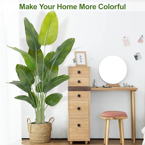 Image of Lifelike Bird of Paradise Artificial Plant,6ft Faux Banana Leaf Tree with 13 Trunks - Perfect Indoor Silk Floor Plant for Home Decor in Living Room, Office, and Bedroom 1Pack