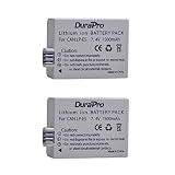 DuraPro 2Stk. LP-E5 LPE5 Akku + USB-Doppelladegerät für Canon LP-E5 und Canon EOS Rebel XS-, Rebel T1i-, Rebel XSi-, 1000D-, 500D-, 450D-, Kiss X3-, Kiss X2- und Kiss F-Kameras