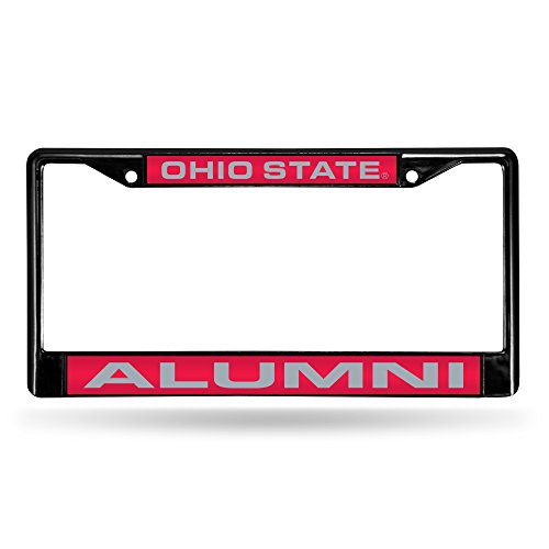 Marco para placa de Ohio State en cromo negro para lucir en sus viajes