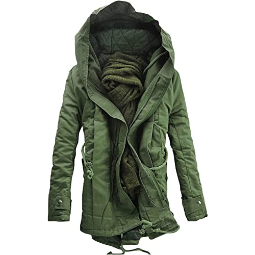 Parka d'hiver pour hommes chaude et épaisse contre le vent