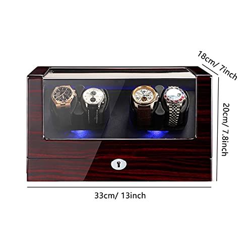 Joyas voyadores de relojes para 4 relojes automáticos alimentado por batería y cable de corriente 3