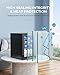 EUHOMY 18L Beverage Refrigerator Cooler, 24 Cans Mini Fridge with Quiet Compressor, Countertop Small Fridge with 40°F-61°F Digital Temperature Control, LED Lgiht for Home, Bar, Office