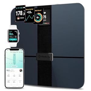 Etekcity Smart Scale for Body Weight Fat, Digital Bathroom Weighing Machine for Accurate BMI Muscle Mass Composition, Home Use Apple Health Compatible Fitness Equipment