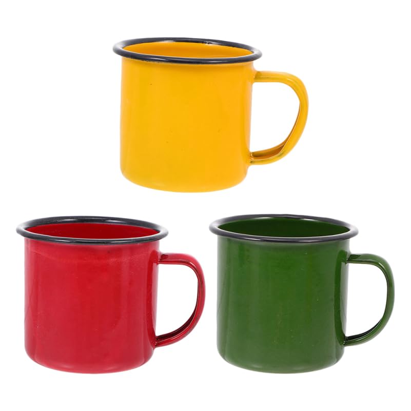 Amazon.com: 3Pcs Retro Enamel Camping Cups, Enamel Mug