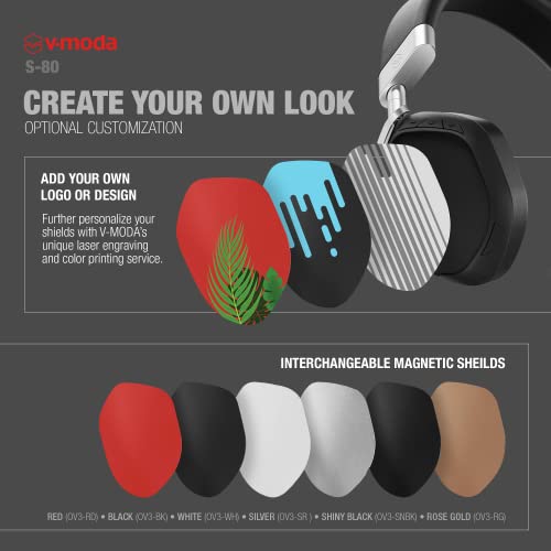 V-Moda S-80 All-Wireless Headphones And Personal Speaker System. Sharp And Stylish Design. Tuned For Electronic Music. Mobile Editor App - Rose Gold (S-80-Rg) #TOP6