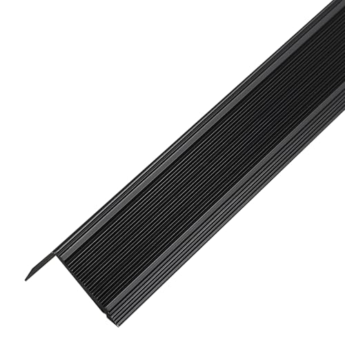 PRIOstahl - Perfil de esquina para caminar (1 unidad) - Color: negro - Modelo: 20 x 30 x 2 mm, longitud: 1340 mm