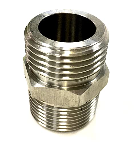 Fuoequl Stainless Steel Garden Hose Adapter Convert To Npt 3/4 Npt To 3/4 Garden Hose #TOP1
