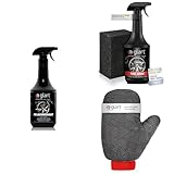 Glart® 44V04 Premium Kit Felgenreinigung Auto: Premium Felgenreiniger, Reifenglanzspray mit Schwamm, Mikrofaser Felgenhandschuh
