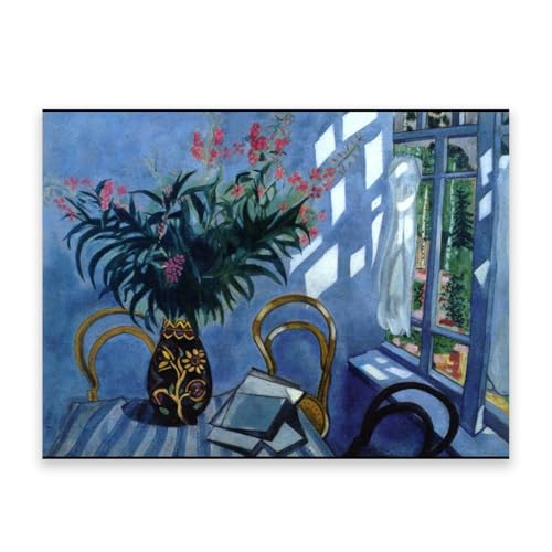 Tableau Célèbre Chagall Impressions Sur Toile Haute Définition Fleurs 70x50cm
