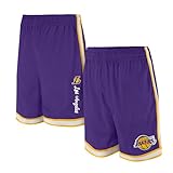 Ultra Game NBA Men's Active Knit 8' Slam Basketball Training Shorts, Los Angeles Lakers, Team Color, XXX-Large