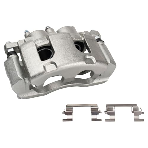 Image of TRQ Front Right Brake Caliper w /Bracket Passenger Side | For 2006-2011 Buick Lucerne 2006-2013 Chevrolet Impala 2006-2007 Monte Carlo