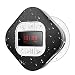 Waterproof Bluetooth Shower Speaker Radio with LED Screen, AGPTEK Portable Wireless Speaker with Redial Last Call and Handsfree Function for Bathroom, Pool, Car, Beach,Black