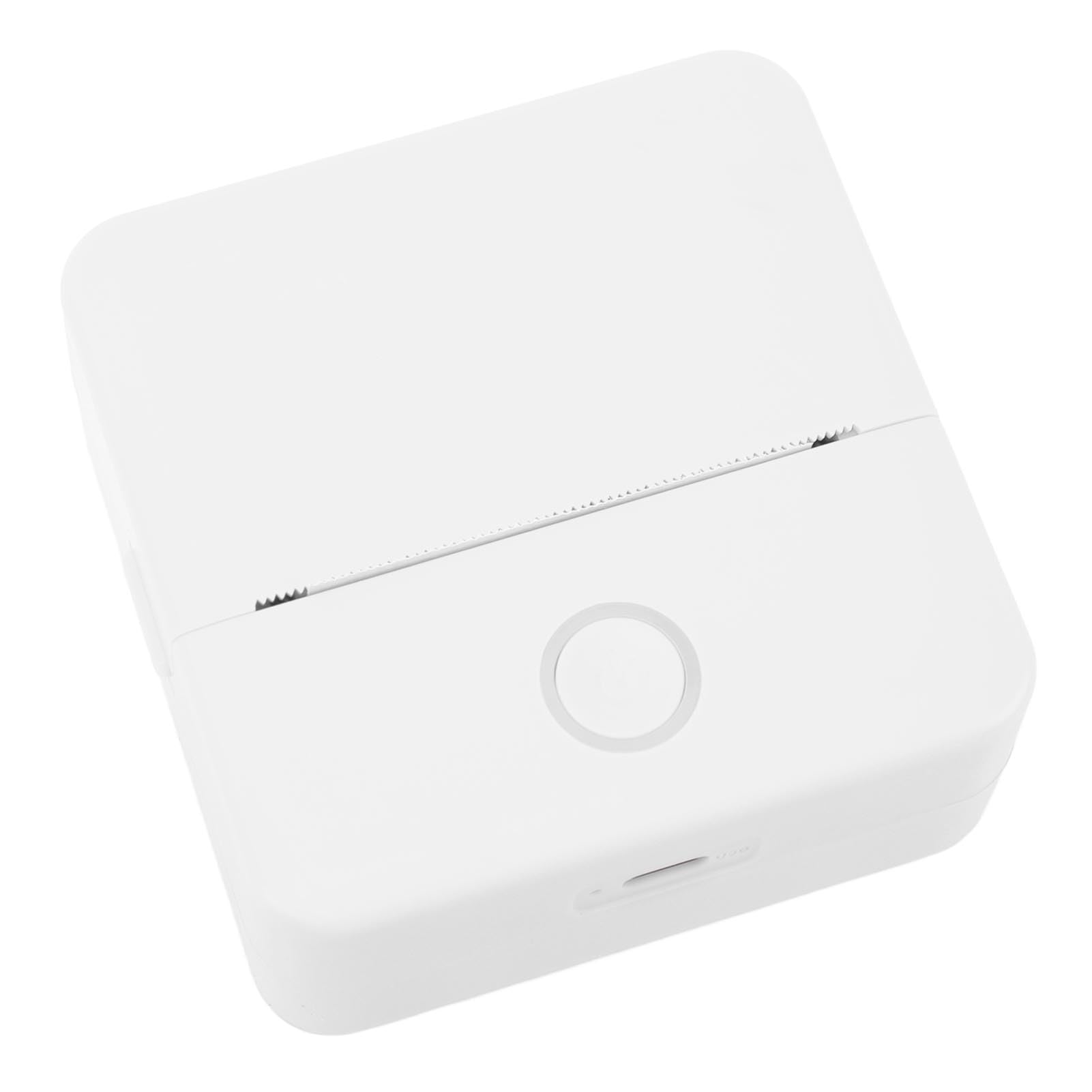 Mini Stampante Termica Portatile, Stampante Tascabile Senza Inchiostro, Connessione Rapida Portatile per la Casa (WHITE)