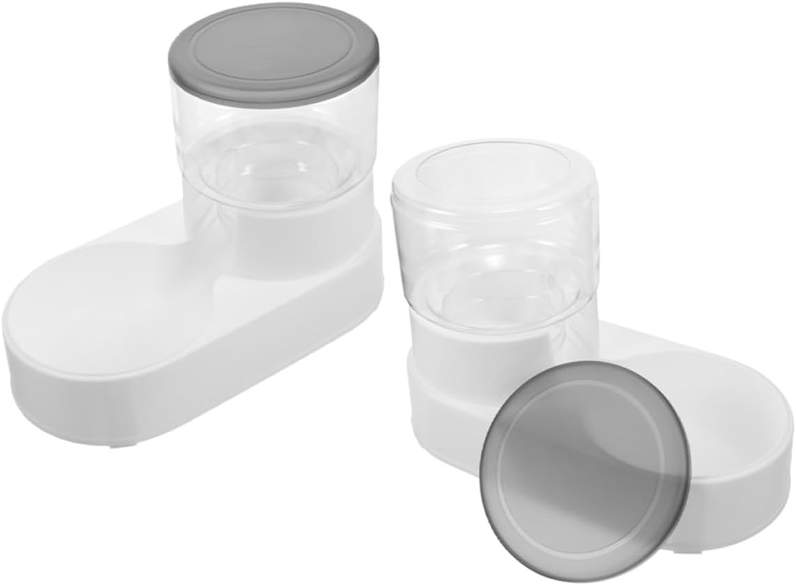 POPETPOP 2pcs Automatic Cat Feeder and Water Dispenser Dog Feeder Bowl Self-Filling for Cats and Dogs Pet Dispenser Pet Water Container