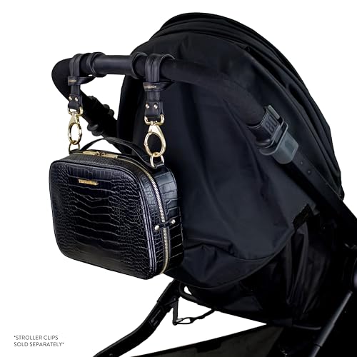 Image of TWELVElittle Luxe Diaper Clutch - Crossbody Diaper Bag with Portable Changing Pad, and Zip Out Pouch | Portable Changing Pad