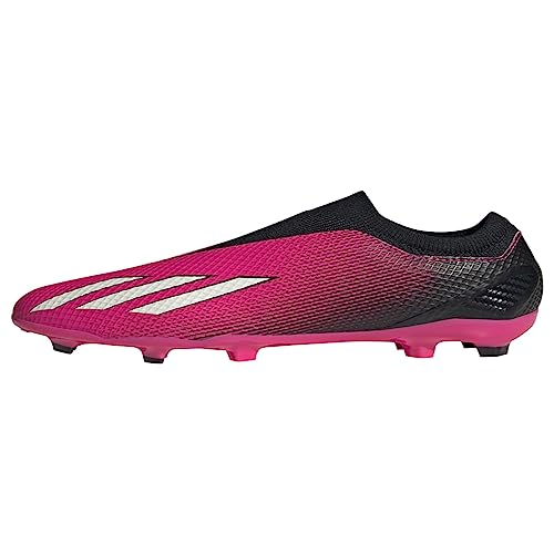 adidas X SPEEDPORTAL.3 Laceless Firm Ground Soccer Shoe, Team Shock Pink/Zero Metallic/Black, 5.5 US Unisex Big Kid