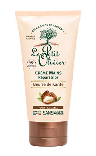 Le Petit Olivier - Crème Mains Réparatrice Beurre de Karité - Peaux Très Sèches - Fabriqué en France - Tube 75 ml - Beurre de Karité issu du commerce équitable - Sans silicone Cover