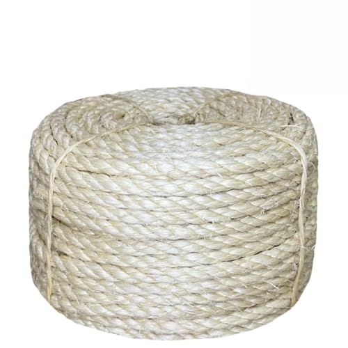 ShGaxin Cuerda 100% sisal 8 mm 50 m, Rollo Mimbre, Cuerda Manualidades, Cuerda Decorativa, para Tejer Crochet, Bobinas De Hilo, Cesta De Cuerda - SPU:155018