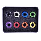 Karbonstahl-Konstruktion in diesen 8 Skateboard-Kugellagern 608RS ABEC11 mit erweiterten Funktionen (bunt)