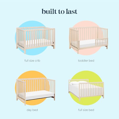 DaVinci Carter's Colby Low-Profile 4-in-1 Baby Crib, Washed Natural - image 7