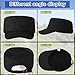 Eurzom 6 Pcs Military Style Hat Cadet Cap Army Basic Army Vintage Cap Adjustable Cotton Twill Flat Top for Men Women (Black)
