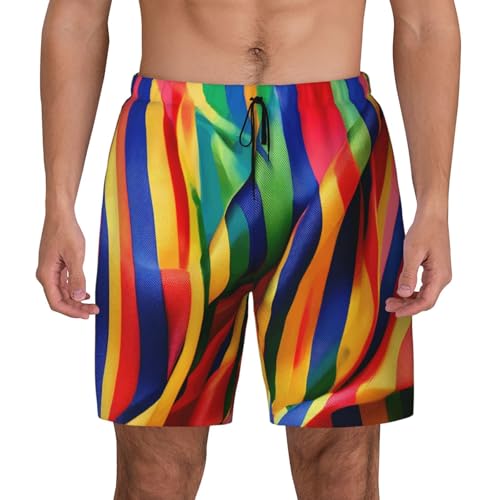 Short de bain homme à rayures pour vos vacances et sports de plage