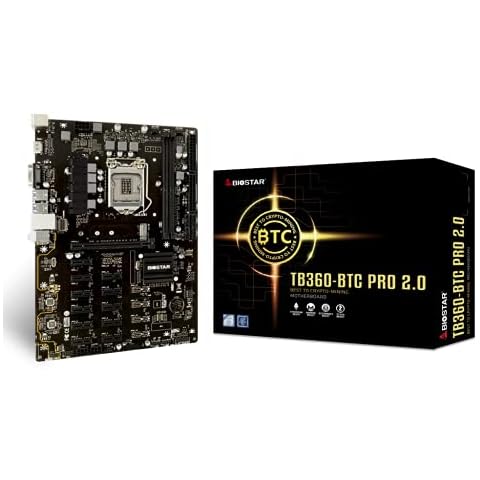 TB360-BTC PRO 2.0 Core i7/i5/i3 (Intel 8th and 9th Gen) LGA1151 Intel B360 DDR4 12 GPU Mining Motherboard Upgraded Model Cover