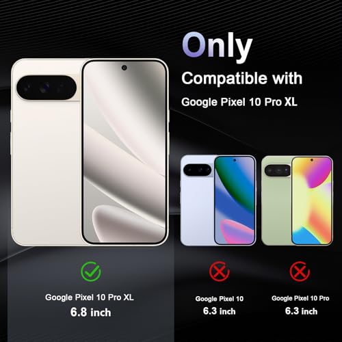 Image of Case for Google Pixel 10 Pro XL, Military Grade Drop Protection Phone Case, Yellowing Resistant, Anti-Scratch Hard PC Back, Shockproof Hard Ultra-Thin Protective Cover, Clear