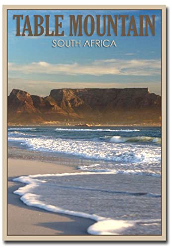 Table Mountain, Cape Town, South Africa Fridge Magnet Size 2.5" x 3.5"