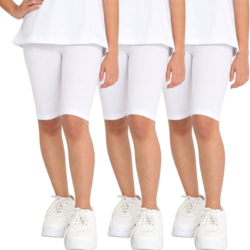 Image of TotzTouch Girls Cotton Stretchable Cycling Shorts | Girls Summer Shorts