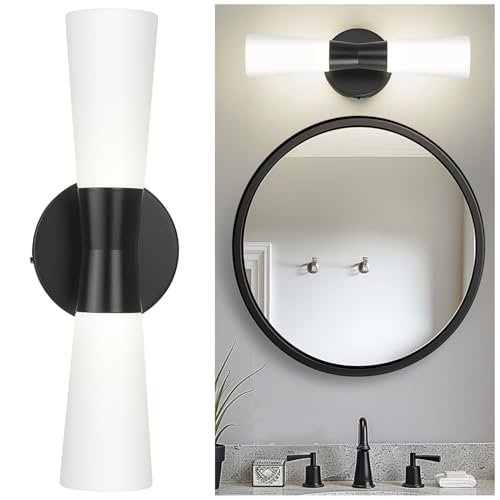 kudos Wall Sconces 16inches Black Vanity Light Fixtures, Modern Sconces