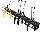 Cacciaviti – per Heavy Duty Black 28 fori in acciaio con organizer portautensili pinze per rivestimento antiruggine montaggio a parete garage officina panchine (40 cm L)
