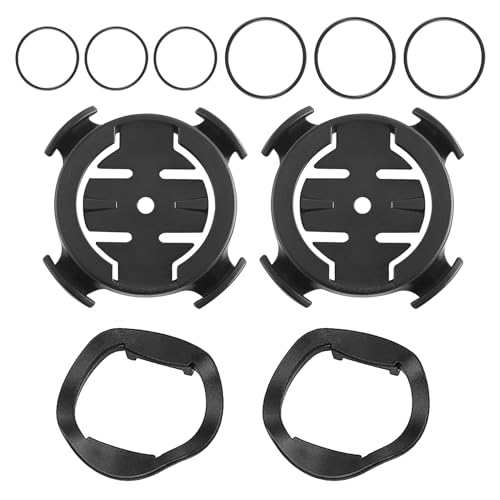 Ebksqs 2 Piezas Soporte GPS Bicicleta, Montura para Manillar con Correa de Silicona, Compatible con Edge 200/500/520/800 y iGPSPORT iGS50/618 (ABS, 22 40mm)