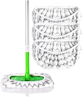 AMSAMOTION Microfiber Reusable Mop Pads Compatible For Swiffer Sweeper Mops