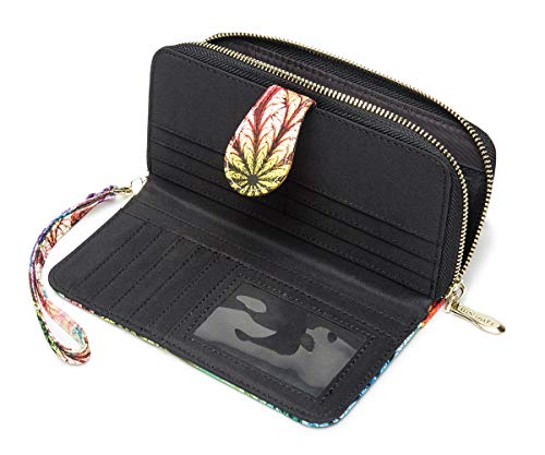 Loveshe Women Wallet Rfid Blocking Purse Credit Card Clutch Zip Around Phone Clutch Large Travel Purse Wristlet Bohemian （Yz） #TOP5