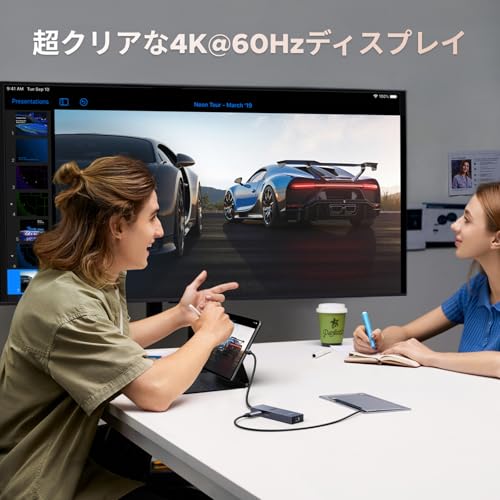 UGREEN Revodok USB-C ハブ 6 in 1 4K@60Hz HDMI ハブ lan USB C 3.2 & USB-A 3.2 100W PD電源供給 Type-Cアダプター ギガビットイーサネット Windows,macOSシステム、iPhone16/S24/iPadPro/Air/Surface Proなどホストデバイス、モニター/プロジェクターなどHDMIデバイスに対応