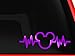 Mickey Mouse Heartbeat Car Truck Vinyl Decal Art Wall Sticker USA Disney Fun Adorable Cute Life (pink, 8" inches)