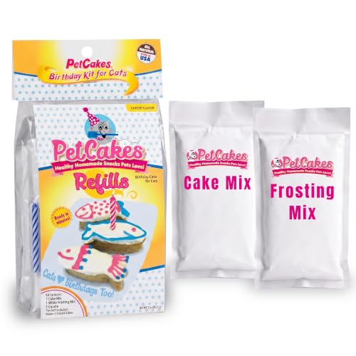 PetCakes Birthday Treat Mix Refills for Cats - Make Healthy