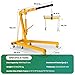 3 Ton Engine Lift, Folding Hydraulic Cherry Picker Engine Crane, 6500LBS Alloy Steel Engine Lift with Lever, 6 Swivel Wheels and Engine Leveler, Garage Car Repair Tools (2 Ton Yellow)
