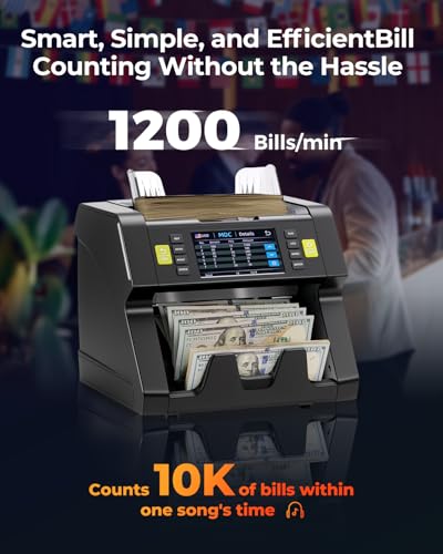 Image of MUNBYN IMC21 Money Counter Machine Mixed Denomination, 2Y Manufacturer