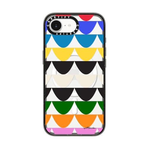 Coque iPhone 16e antichoc CASETiFY Magsafe Aces noir