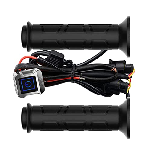 Wakauto 1 Conjunto Punho Do Guiador Da Motocicleta Alça De Aquecimento Elétrico Atv Alça De Aquecime